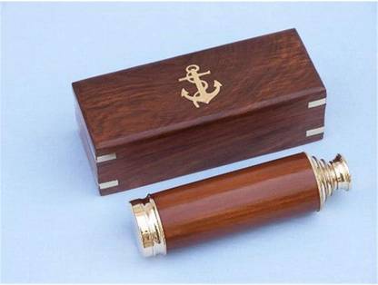 KANULIGHTS Old Modern Handicrafts Handheld Telescope in Wood Box Catadioptric Telescope