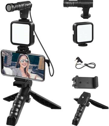 Mobtude Best Vlogging Kit for Mobile, YouTube Video Making Accessories Kit Tripod Kit