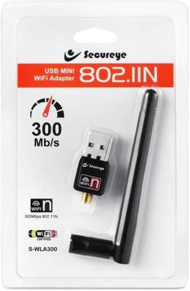 SECUREYE Wireless Wifi Adapter with Anteena S-WLA-300 300MBPS USB Adapter