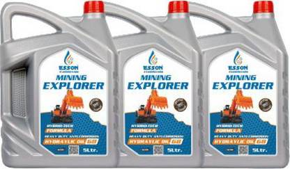 ESSON MININ EXPLORER 68 5 LTR-P3 MININ EXPLORER Hydraulic Oil For JCB JS140 Machines (5 Ltr) (Pack of 3) Hydraulic Oil