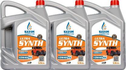 ESSON ULTRA SYNTH 10E40 SN 3.5 LTR-P3 ULTRA SYNTH 10E40 SN Multigrade Petrol/Diesel Car Engine Oil (3.5 L) (Pack of 3) Conventional Engine Oil