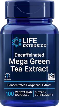 Life Extension Mega Green Tea Extract, Decaffeinated, 100 Veggie Capsules