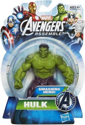 Hasbro Marvel Avengers Assemble Action Figure Smashing Hero Hulk, COLLECTIBLE