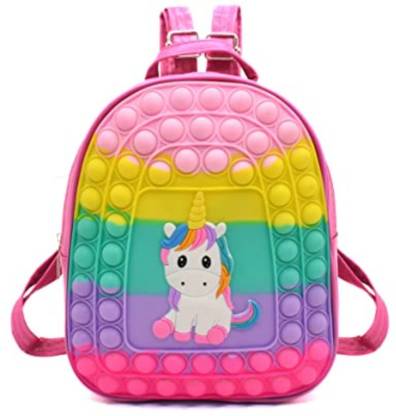 Urban Festivities Unicorn Pop It Backpack for school for Girls popit bags Waterproof Backpack