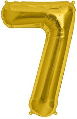 gorgeous moment Solid Number 7 foil balloon Balloon d20 Balloon
