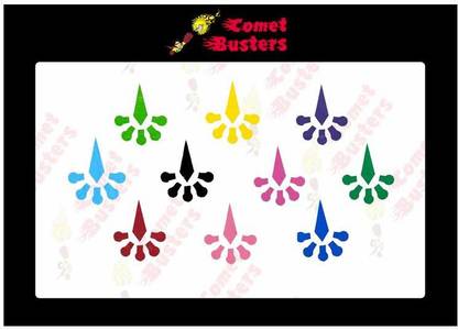 Comet Busters Traditional Multicolor Bindi (BV277) Forehead Multicolor Bindis