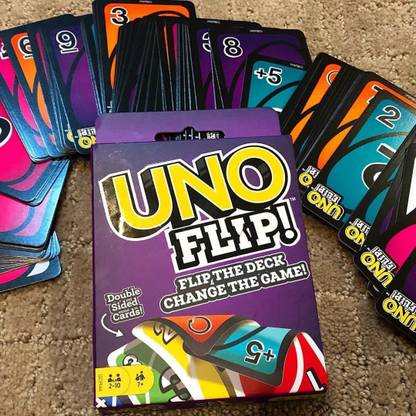 Prescent Uno Flip Card Game Complete Pack of 112 Cards Party & Fun Board Game