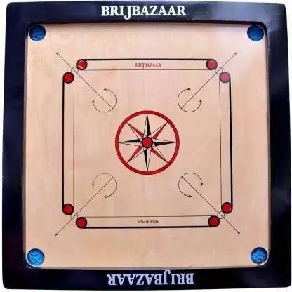 BRIJBAZAAR CARROM BOARD 83.82 cm 83.82 cm Carrom Board