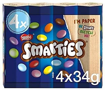 NESTLE SMARTIES 4TUBE MILK CHOCOLATE Candy