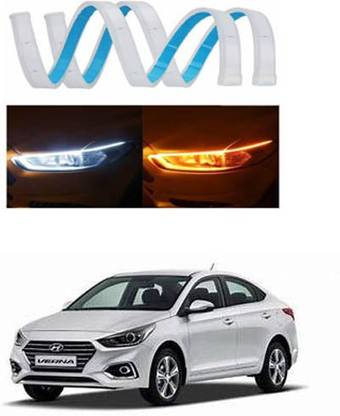FKOK Car Led Light Soft neon headlight design Article Lamp For Fluidic Verna Car Fancy Lights