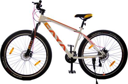 CAYA Fade Pro 27.5" Satin White, Dual Disc, 21 Microshift Gear, Front Shocker 27.5 T (inch) Mountain Cycle
