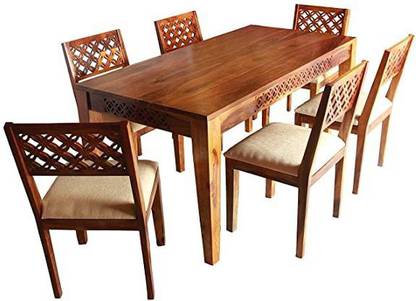 SHRI RAM ENTERPERISES Fabric 6 Seater Dining Table