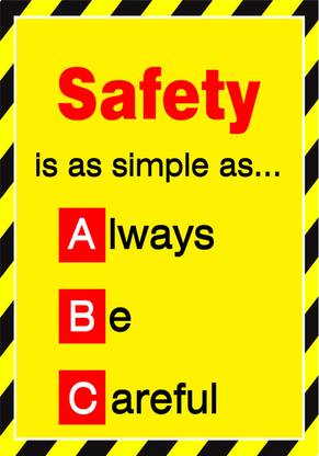 RLDigitalUnits safety is as simple as abc Emergency Sign
