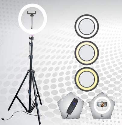 airtech 10“ Ring light with Camera Stand -7 ft for reels, video stream and Selfie Ring Flash