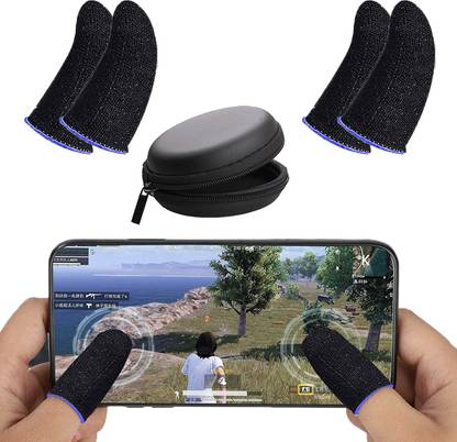 WRADER Universal Size Finger Sleeves with Pouch for Free Fire Play Gaming Sleeve Combo  Gaming Accessory Kit