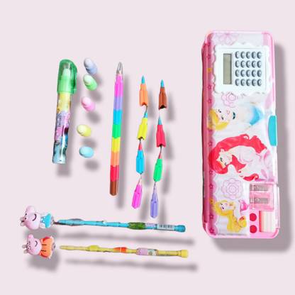 Ultra cute Cute stationery Supplies combo Geometry Box