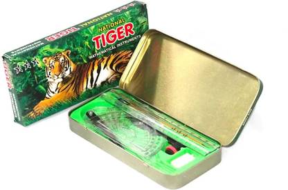 HAPPY SHOPPING STORE TIGER NATIONAL MATHEMATICAL INSTRUMENTS GEOMETRY BOX Geometry Box
