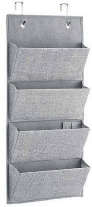 ELITEHOME Over Door/Wall Mount 4 Clear Window pocket Accessories Organizer