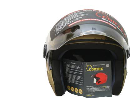manyas Clasic CORTEX OPEN FACE ISI MARKED HELMET ARMY ROYAL ENFIELD ,BULLET. Motorbike Helmet