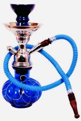 Royal Collection 8 inch Glass, Iron Hookah