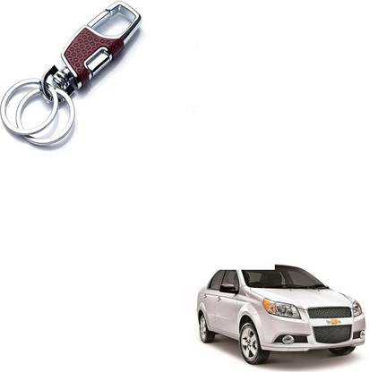 SEMAPHORE Car Luxury Key Chain(Red) For Chevrolet Aveo Key Chain
