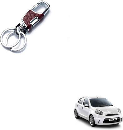SEMAPHORE Car Luxury Key Chain(Red) For Nissan Micra Active Key Chain
