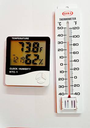 paliwalcreation Manual + Digital All-in-One Room Moisture, Humidity Meter, Manual + Digital All-in-One Room Moisture , Humidity Temperature Thermometer All-in-One Digital Moisture Measurer