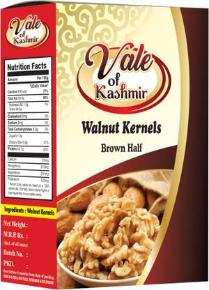 vale of kashmir Walnut Kernels Brown Half Halves | Kashmiri Akhrot Giri | Walnuts For Healthy Life Walnuts