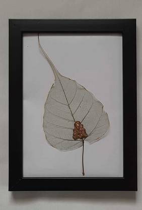 PROXIMA HUB Macro Leaves Texture Art Painting & Single leaf Acrylic 14.1 inch x 12 inch Painting
