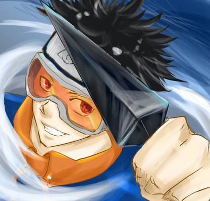 Naruto Obito Uchiha Poster Multicolor Photo Paper Print Poster Photographic Paper 12 inch X 18 inch Photographic Paper