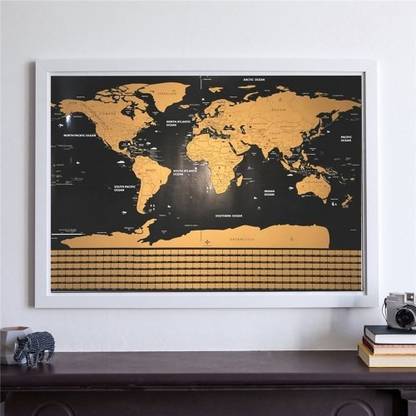 High Quality Travel Map World Fine Art Print
