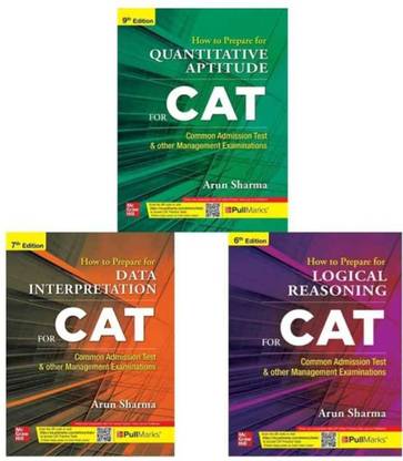 Cat Book By Arun Sharma 2021 (Set Of 3 Book) With Cat Practice Tests On Pull Marks -Quantitative Aptitude+logical Reasoning+data Interpretation