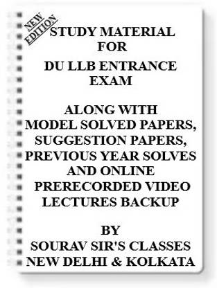 Study Material On Du Llb Entrance Exam (Pack Of 4 Books) With Model Question Papers + Topicwise Analysis + Mcq Questions+ Special Practice Set