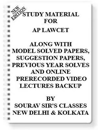 Study Material On Ap Lawcet (Pack Of 4 Books) With Model Question Papers + Topicwise Analysis + Mcq Questions+ Special Practice Set