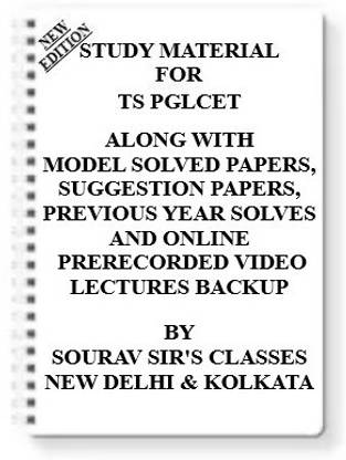 Study Material On Ts Pglcet (Pack Of 4 Books) With Model Question Papers + Topicwise Analysis + Mcq Questions+ Special Practice Set