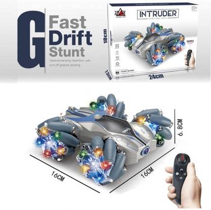 purple Drift Stunt CAR Rechargeable High Speed Drift Stunt Car Remote Control