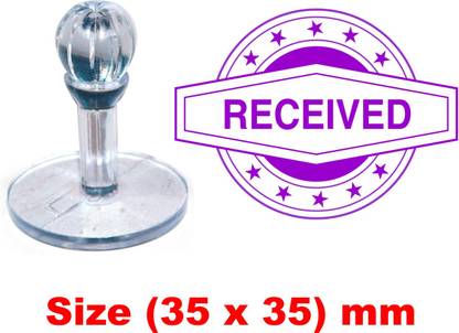 SULAGNA ZONE POLYMER RUBBER STAMP-RECEIVED HANDLE RUBBER STAMP