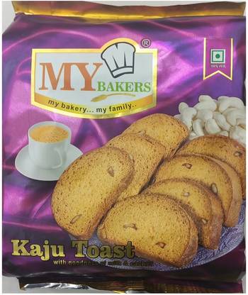 MM BAKERS KAJU TOAST 250 GM Kaju flavored Elaichi Rusk