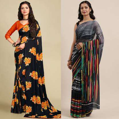 Printed Daily Wear Georgette Saree