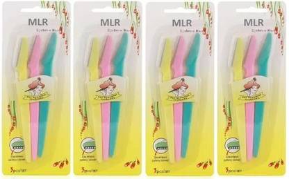 MLR Eyebrow Razor Facial Hair Remover Eyebrow Trimmer for women pack of 4, Women