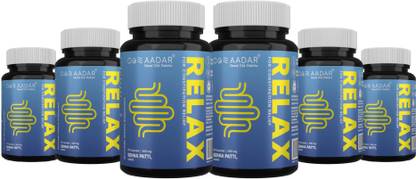 AADAR RE-LAX - for Constipation and Colon Cleanse, 60 Capsules (Pack of 6)