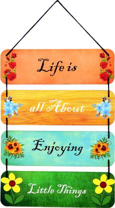 Dhanraj Craft Mind Refreshing Thoughts Wall Hanging For Home