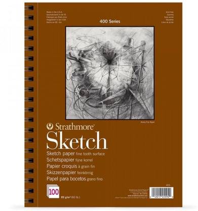 Strathmore 400 Series A2 Artist 42 x 59.4 cm Heavyweight Fine Tooth Texture Paper Pad Sketch Pad