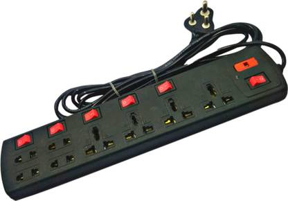 Sanhan ELECTRIC BOARD POWER STRIP MULTI PLUG 8 socket 6 switch 8  Socket Extension Boards
