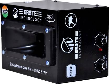 Erste Technology Ultrasonic Rat Repellent for Home Big Black, 2500SQ Ultrasonic Rodent Repellant