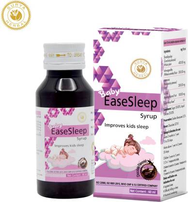 HerbRoot Surya Herbal Baby EaseSleep Syrup, Improves Kids Sleep, 60ml,(Pack of 3)