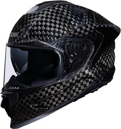 SMK TITAN CARBON FIBER GLCA200 BLACK XL WITH BALACLAVA FOR HEAD 59 CM HEAD Motorsports Helmet