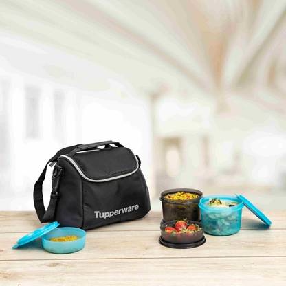 TUPPERWARE Cosmo Lunch Set for Men 4 Containers Lunch Box
