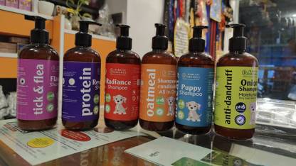 rumatec vetcare RUMATEC PET SHAMPOO PREMIUM -300 ML EACH Allergy Relief, Anti-dandruff, Anti-fungal, Anti-itching, Conditioning, Flea and Tick ONION, COFEE Dog Shampoo