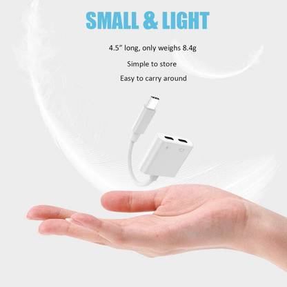 IMMUTABLE Multicolor Dual USB C Audio and Charger Adapter Fit for USB C Headphone N58 Phone Converter